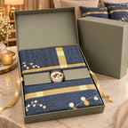 Premium Luxury Bedsheet Gift Box – 3 Piece King Size Bedsheet Set with Perfumed Candle