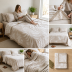 ✨ Natural Fiber Cotton Top Sheet – Soft & Elegant Everyday Comfort ✨Product Code :- 55B155RKEH