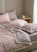 Luxury 6 Pcs Plain AC Comforter SET