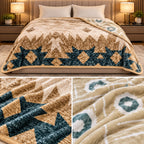 Dual-Side Reversible Winter Blanket – Double Bed | Ultra Soft Plush Velvet Luxury Blanket