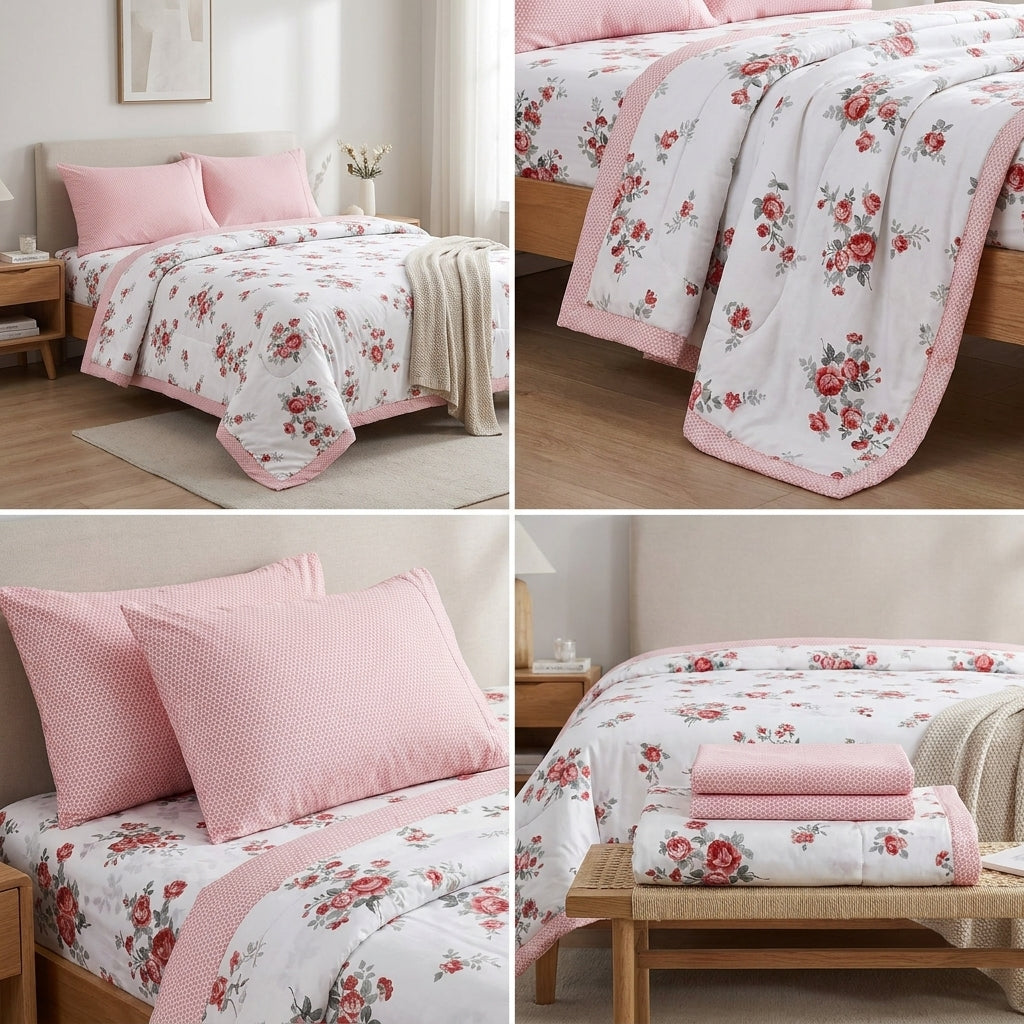 King Size Muslin Dohar Bedsheet Set – 108 x 108 Inches