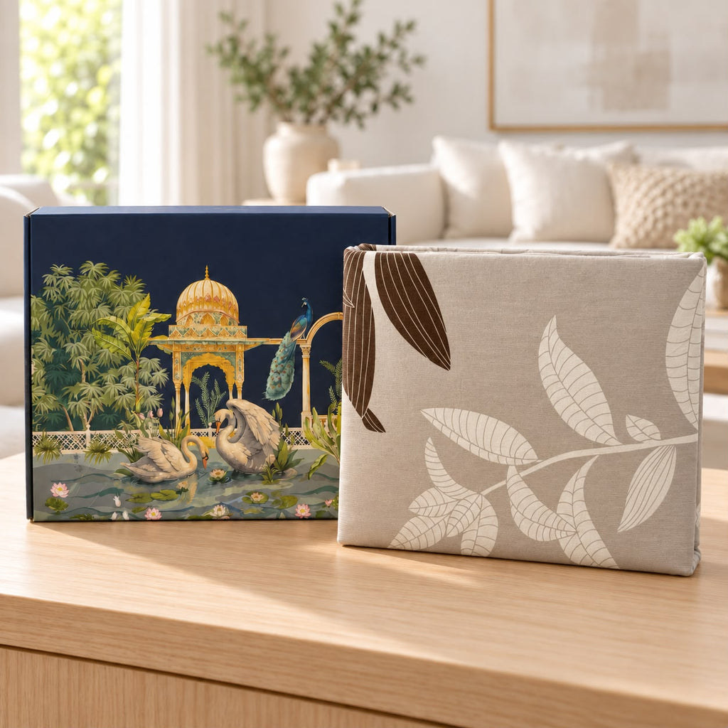 Luxury Botanical Printed Bedsheet Gift Box – Premium 3 Pcs Set