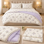 Floral Elegance Luxury Comforter Set – 4 Pcs King Size Product Code :- 55B275RKEH