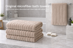 Premium Microfiber Bath Towel – King Size (75 × 150 cm)