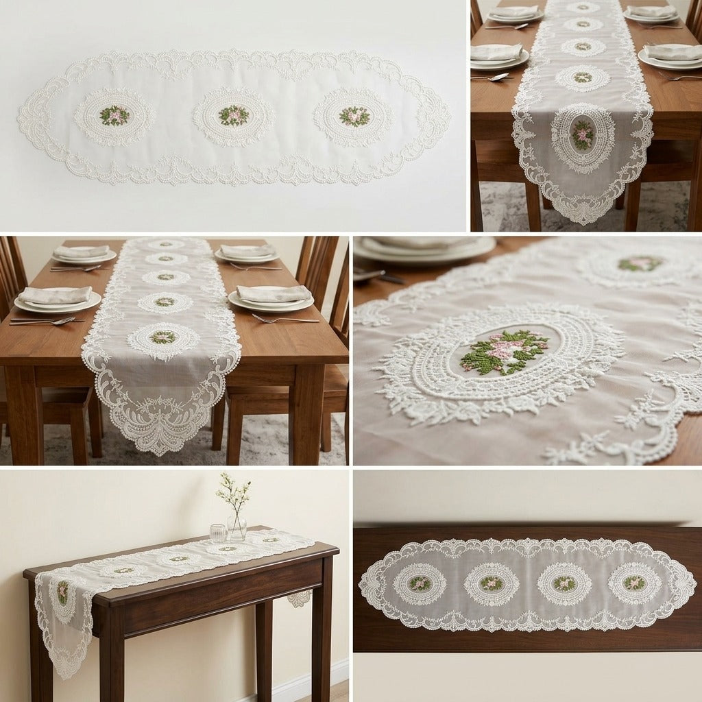 Luxury Designer Turkish Table Runner (70 x 16 Inches)