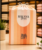 Thick Cotton Havana Stripes Bedsheet Set | King Size