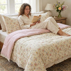 Lavender Cottage Reversible Comforter – Double Bed 230 × 250 CM