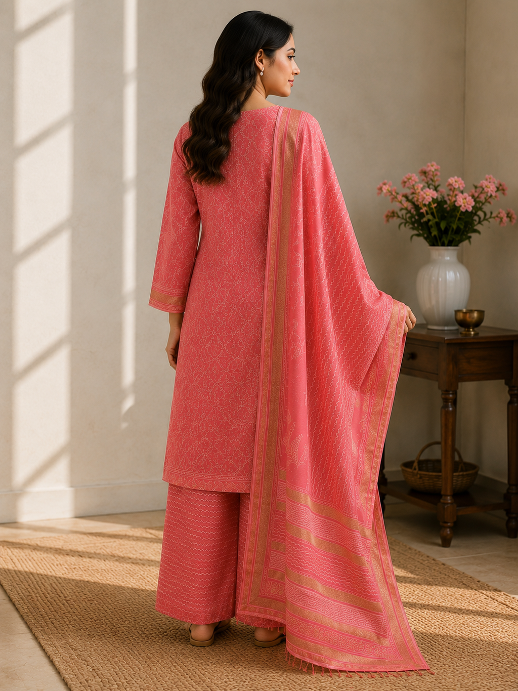 Laila Silk 3-Piece Unstitched Suit 💫