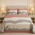 King Size Muslin Cotton Bedsheet (108×108) – 100% Egyptian Cotton with 2 Pillow Covers Product Code :- 55B129RKEH