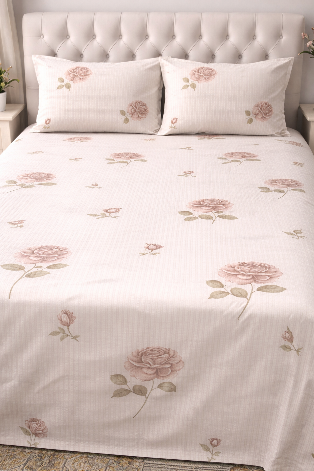 Printed Bedsheets - Pure Ribbed Cotton