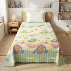 Premium Kids Cartoon Printed Single Bedsheet Set – 100 % Pure Cotton