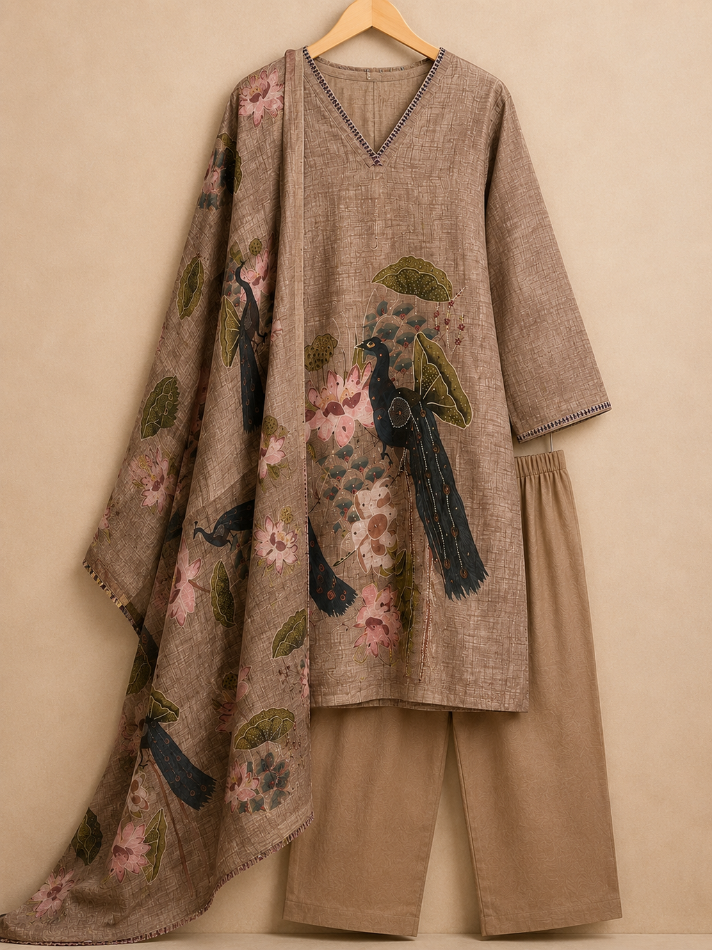 Mahira 3-Piece Stitched Suit 👗
