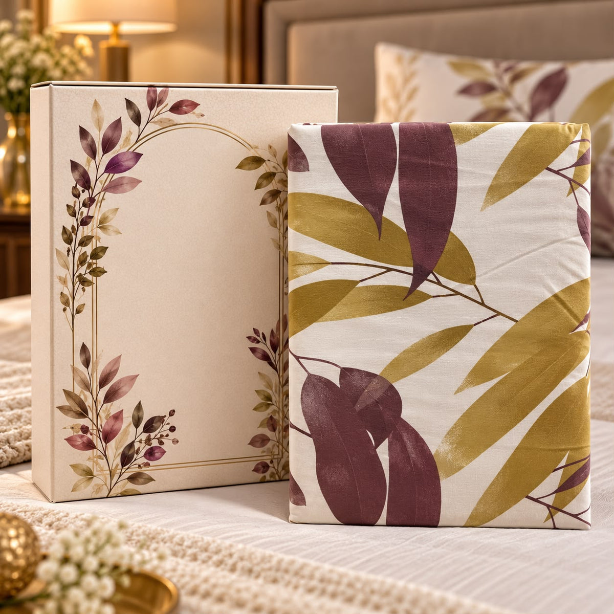 Premium Rome Collection Luxury Bedsheet Gift Box – 3 Piece