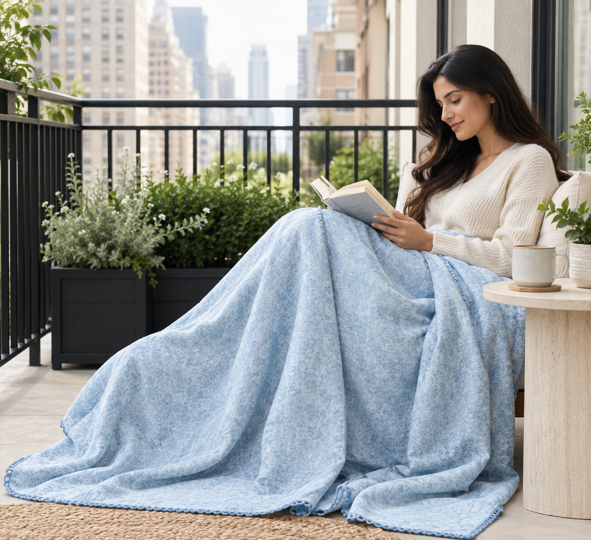 CloudSoft Premium AC Blanket – King Size | Lightweight All-Season Comfort Product Code :- 55B199RKEH