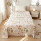 Premium Kids Cartoon Printed Single Bedsheet Set – 100 % Pure Cotton