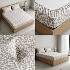 Classical Design Elastic/Fitted Bedsheets Pure Mulmul Cotton 108 BY 108 Inch Product Code :- 55B135RKEH
