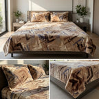 Botanical Floral Winter Bedsheet Set – Ultra Soft & Cozy King Size (3 Pcs)