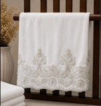 Premium Wedding Towel Set of 4 – Designer Embroidered Bath & Hand Towels | Product Code :- 55B155RKEH