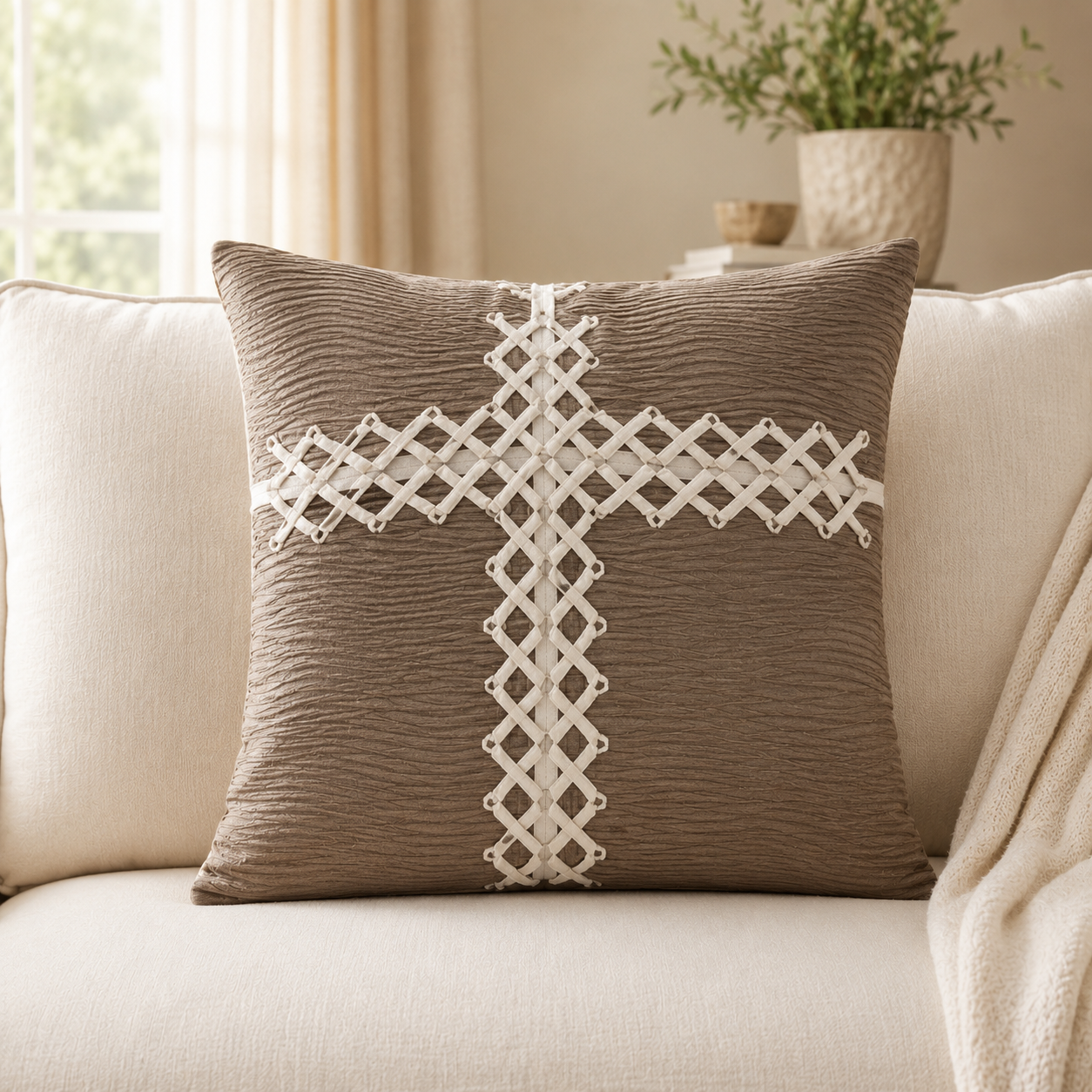 Decorative Cushion Cover Set – 5 Piece (16 x 16 Inch) Product Code :- 55B95RKEH