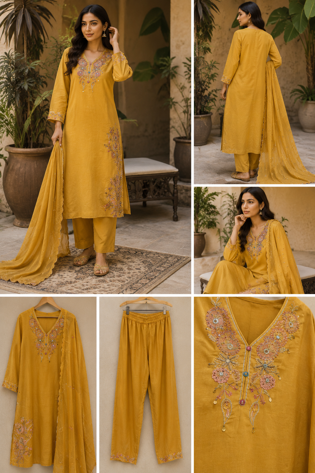 Kanak 3-Piece Stitched Suit 🌻