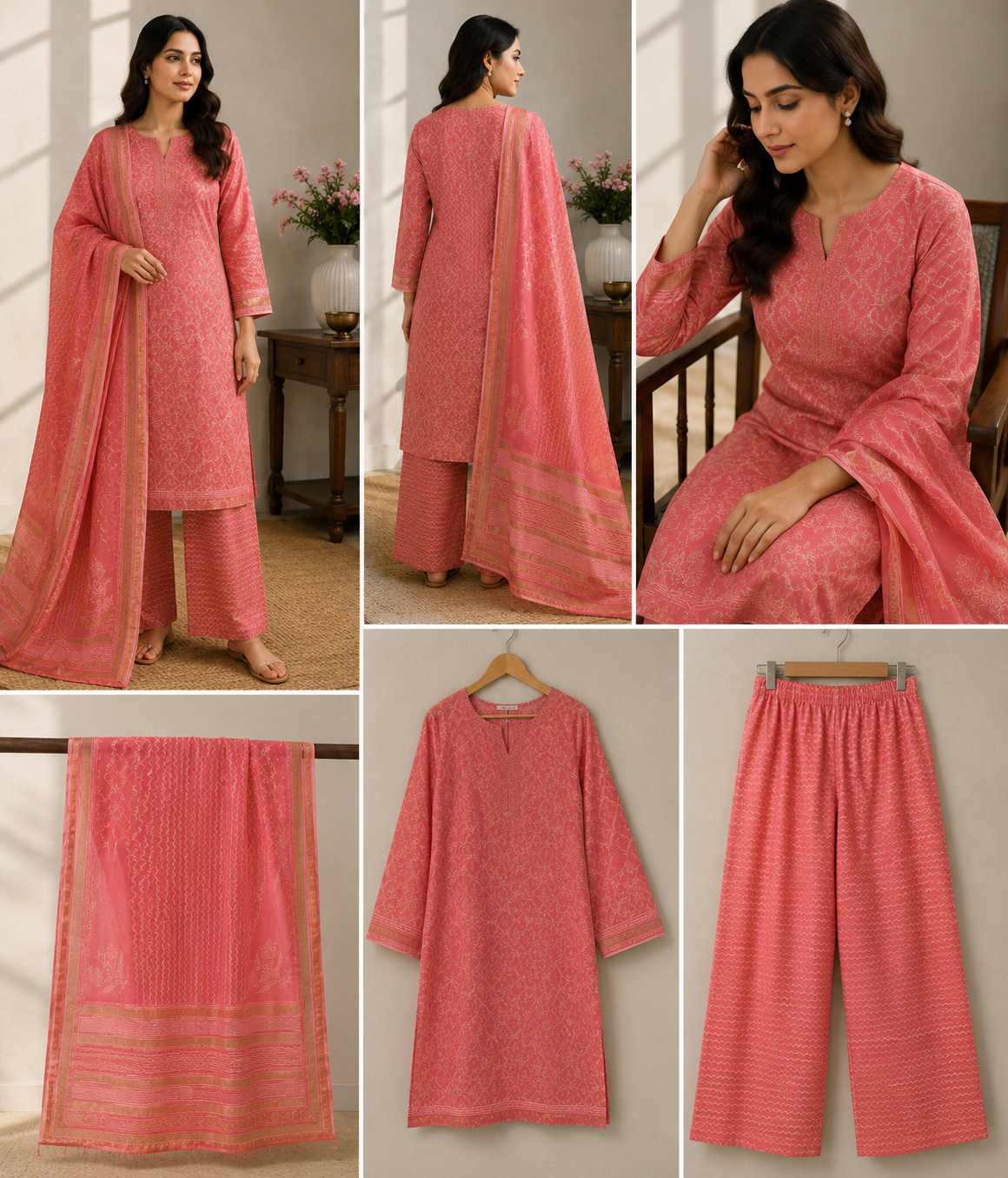 Laila Silk 3-Piece Unstitched Suit 💫