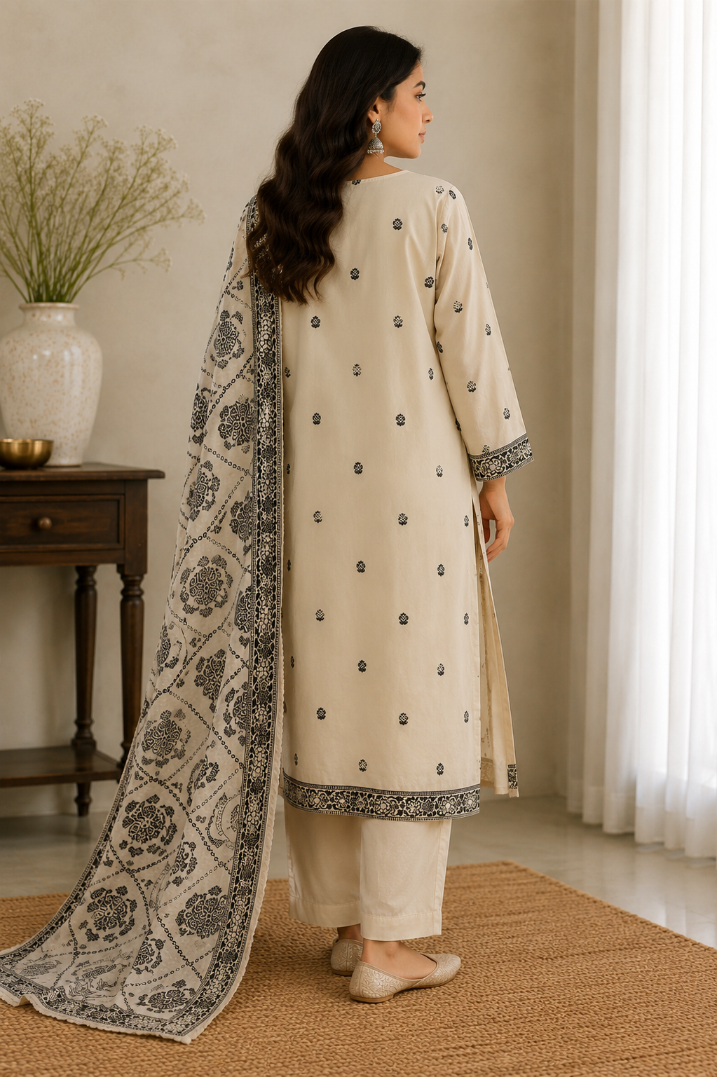 Safa 3-Piece Stitched Suit 👗
