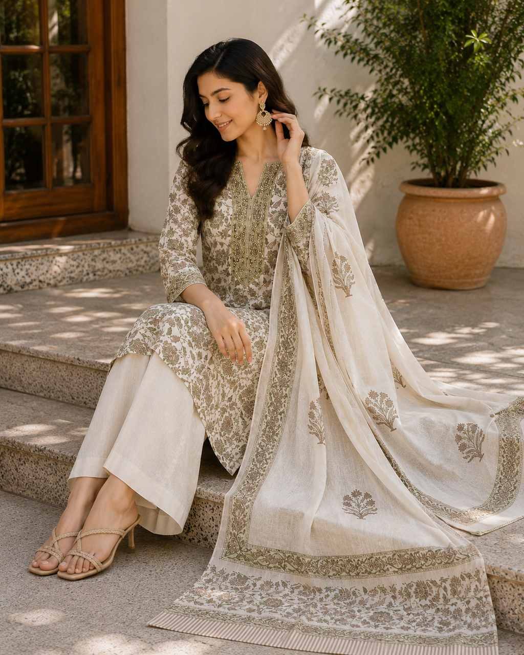 Chandani 3-Piece Stitched Suit 🌙