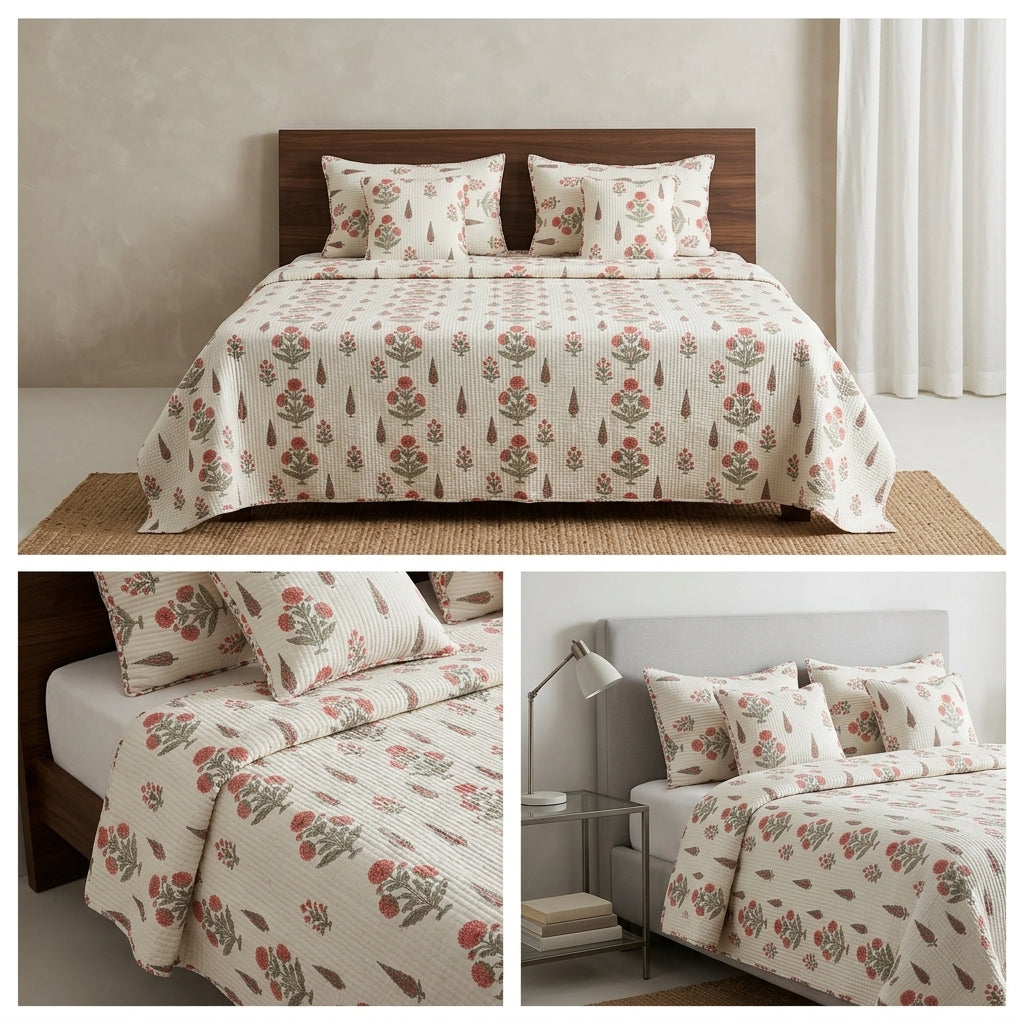 Mohini Sparsh 5 Pcs Quilted Bedcover