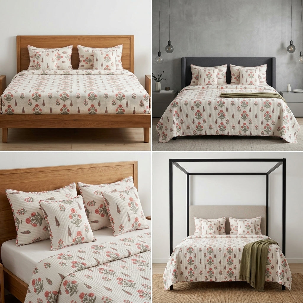 Mohini Sparsh 5 Pcs Quilted Bedcover