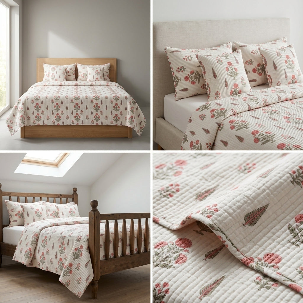 Mohini Sparsh 5 Pcs Quilted Bedcover