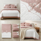 Embroidered Bedcover Set – 5 Piece King Size Collection
