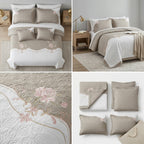 Embroidered Bedcover Set – 5 Piece King Size Collection