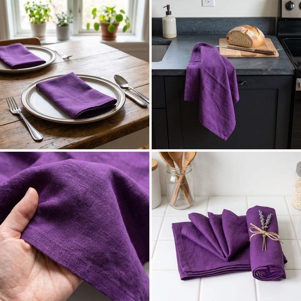 Everyday Luxe Solid Kitchen Napkin – 1 Pc