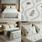 Heritage Block Print Cotton Bedsheet Set – King Size 3 Pcs