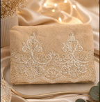 Premium Wedding Towel Set of 4 – Designer Embroidered Bath & Hand Towels | Product Code :- 55B155RKEH