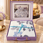 Premium Luxury 4 Piece Duvet Cover & Bedsheet Gift Box Set
