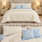 Pure Muslin Luxury 6 Pcs Comforter Bedding Set – King Size Product Code :- 55B385RKEH