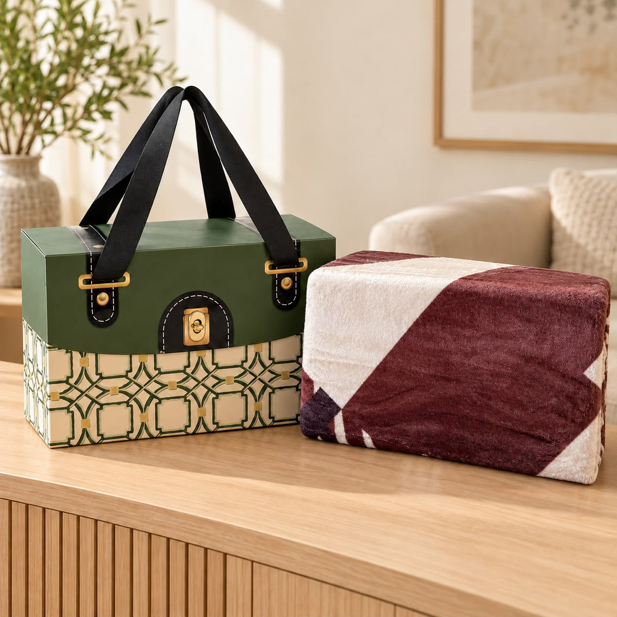 Velvet Touch Bedsheet Gift Box – Premium 3 Pcs Set