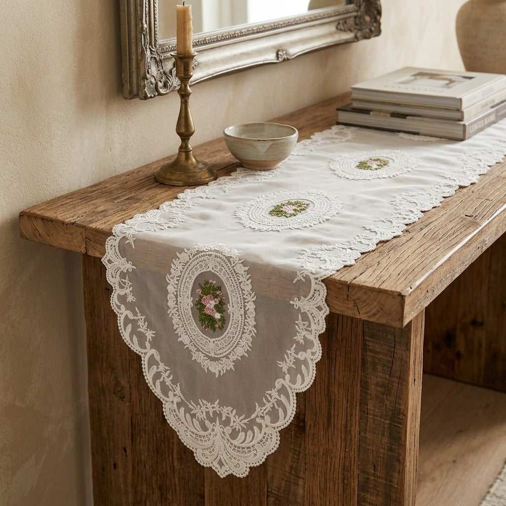 Luxury Designer Turkish Table Runner (70 x 16 Inches)