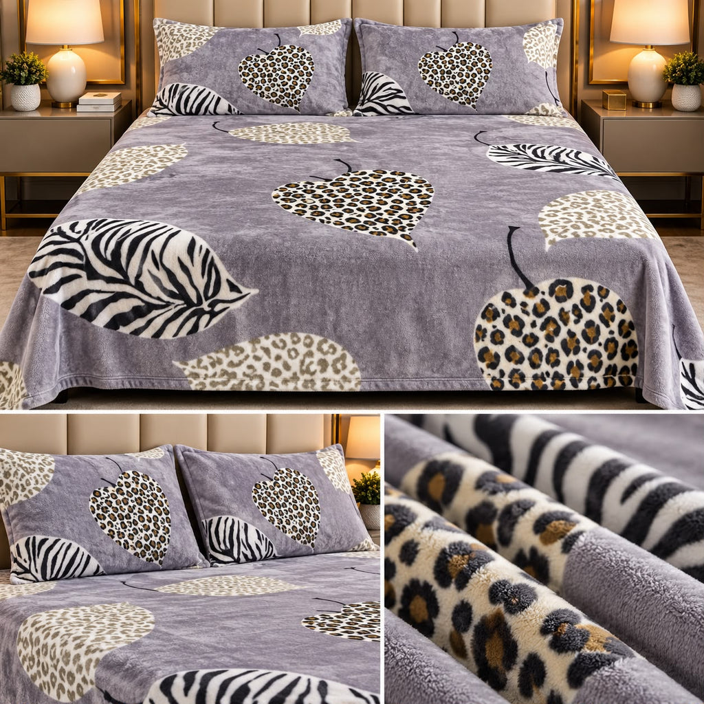 Senorita Luxe Winter Bedsheet Set – King Size 3 Pcs | Ultra-Soft Warm