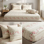 English Flowers Candy Pack Jumbo Size Fitted Bedsheet Set – Jumbo Size