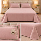Luxury Ribbed Velvet Winter Bedsheet Set – King Size 3 Pcs Product Code :- 55B228RKEH