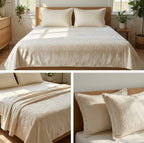 Embossed Winter Bedsheet Set – Ultra Soft & Cozy King Size (3 Pcs)