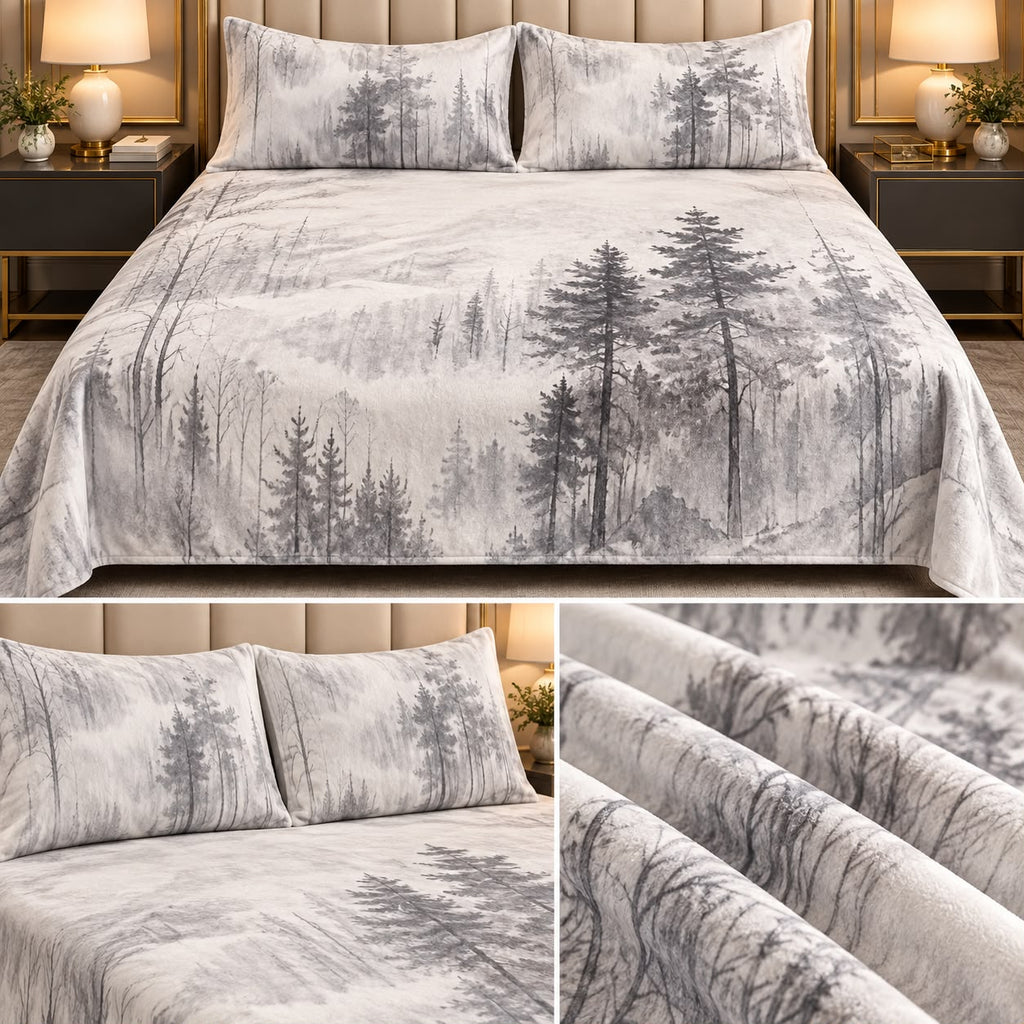 Cozy Luxe Winter Bedsheet Set – King Size 3 Pcs Product Code :- 55B2150RKEH