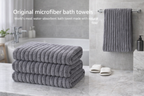Premium Microfiber Bath Towel – King Size (75 × 150 cm)