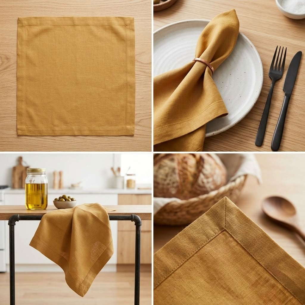 Everyday Luxe Solid Kitchen Napkin – 1 Pc