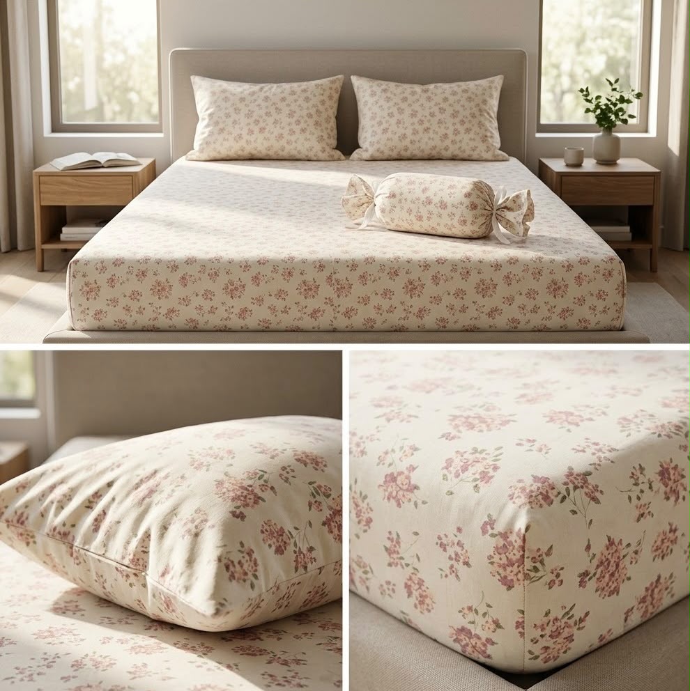 English Flowers Candy Pack Jumbo Size Fitted Bedsheet Set – Jumbo Size