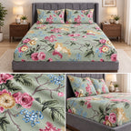 English Prints Fitted Bedsheets Pure Cotton h Product Code :- 55B93RKEH