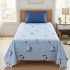 Premium Kids Cartoon Printed Single Bedsheet Set – 100 % Pure Cotton