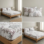 Classical Design Elastic/Fitted Bedsheets Pure Mulmul Cotton 108 BY 108 Inch Product Code :- 55B135RKEH